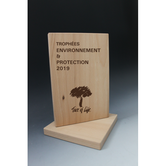 Trophée Bois RECTANGLE - TRB6 Tryje-trophée