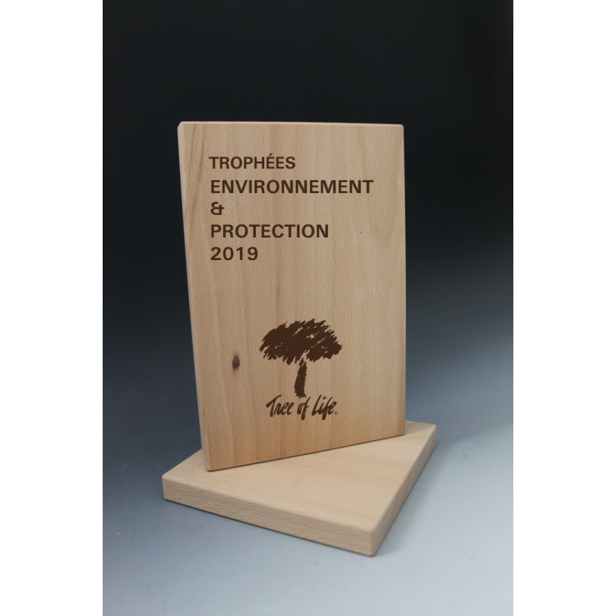 Trophée Bois RECTANGLE - TRB6 Tryje-trophée