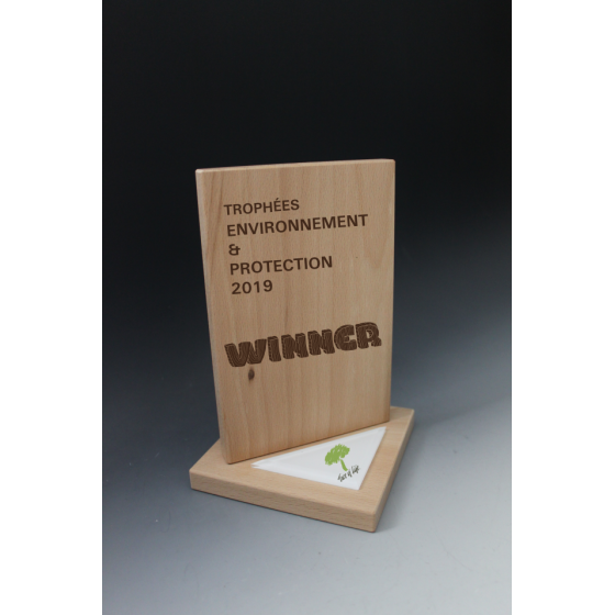 Trophée Bois RECTANGLE - TRB6 Tryje-trophée