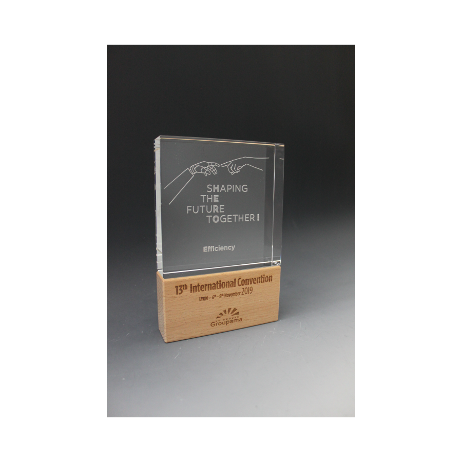 trophée PLEXI CARRE DUO Tryje-trophée