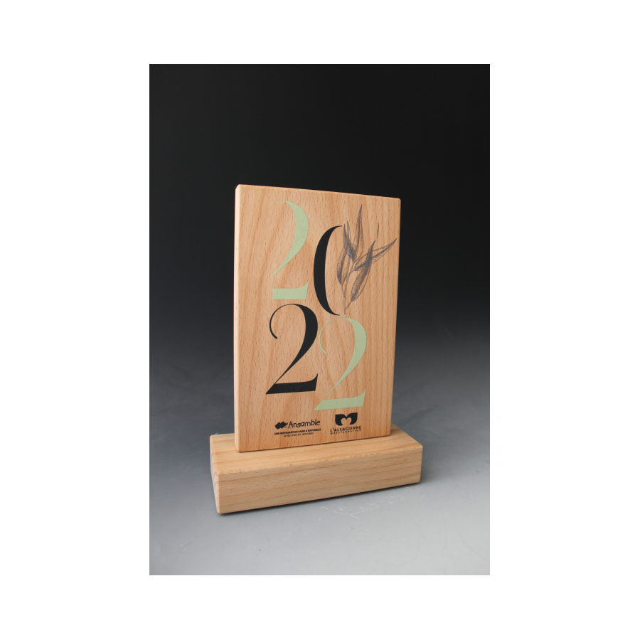 Trophée Bois RECTANGLE - TRB6 Tryje-trophée