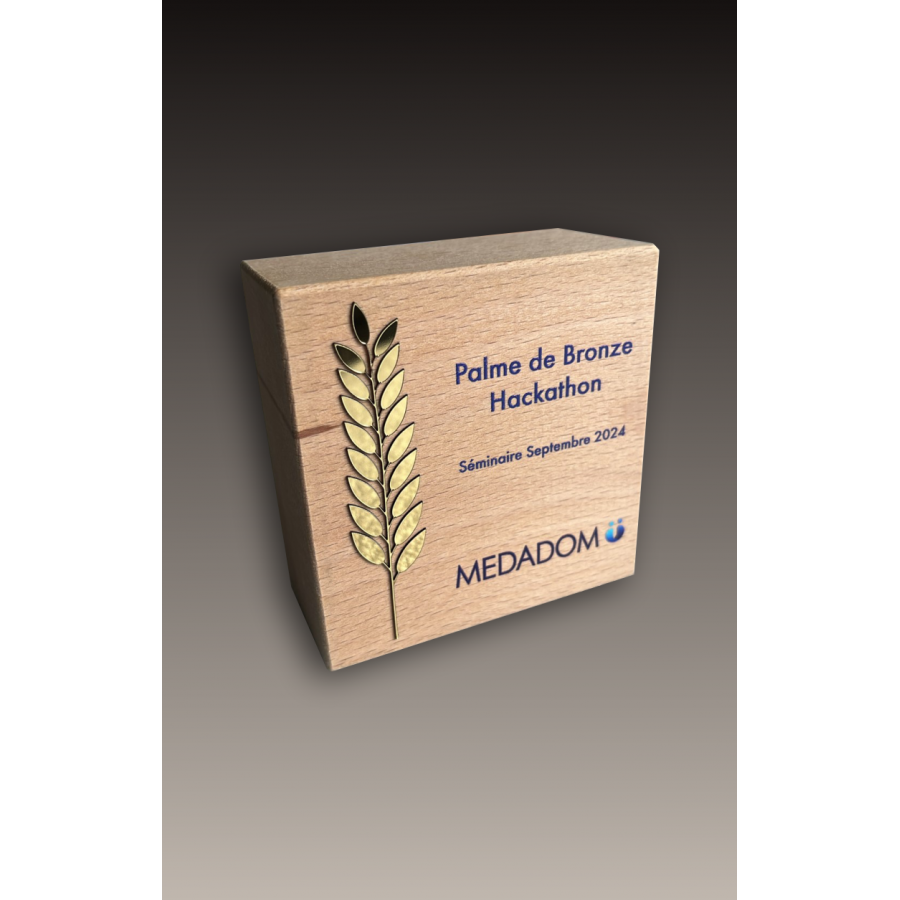 Trophée Bois PALME Tryje-trophée