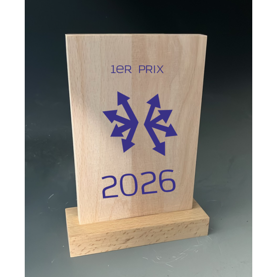 Trophée Bois Rectangle Tryje-trophée