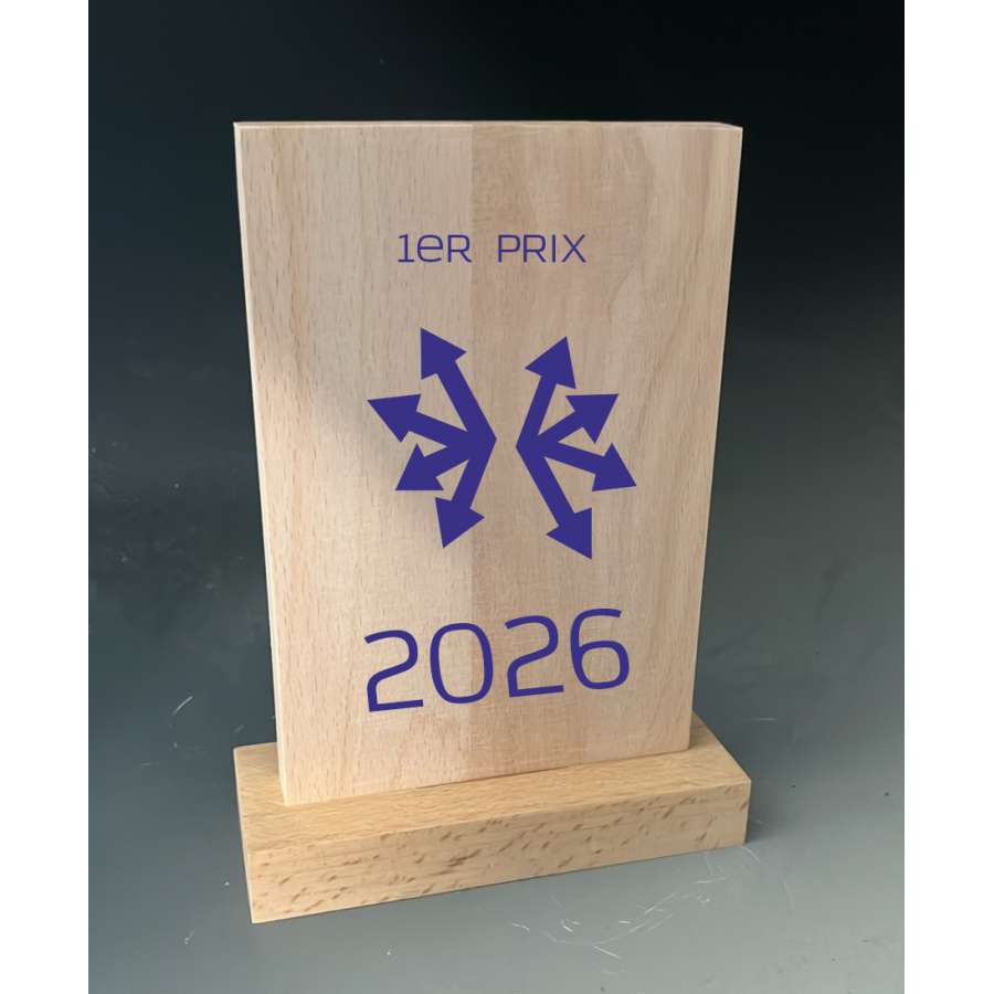 Trophée Bois Rectangle Tryje-trophée