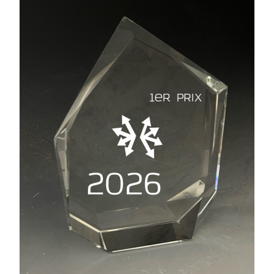 Trophée verre Blox Tryje-trophée