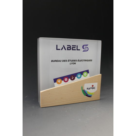 Trophée plexiglass Bois GAIA