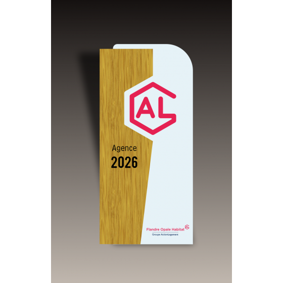 Trophée Bois HORIZON Tryje-trophée