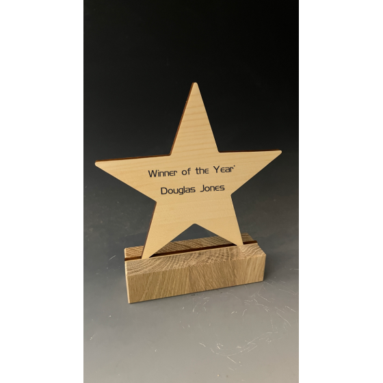 Trophée STAR WOOD Tryje-trophée