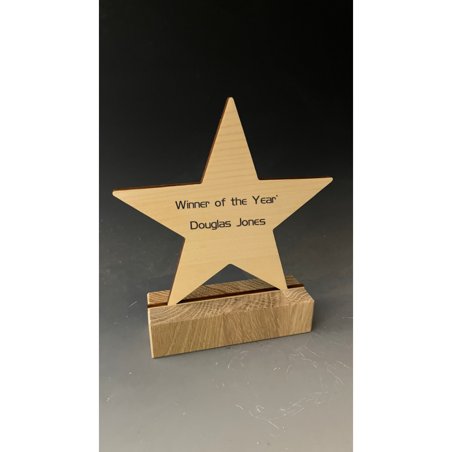 Trophée STAR WOOD Tryje-trophée