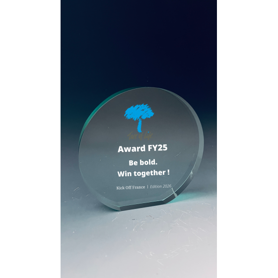 Trophée verre LUNA Tryje-trophée