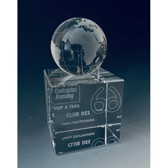trophée verre ALBAN