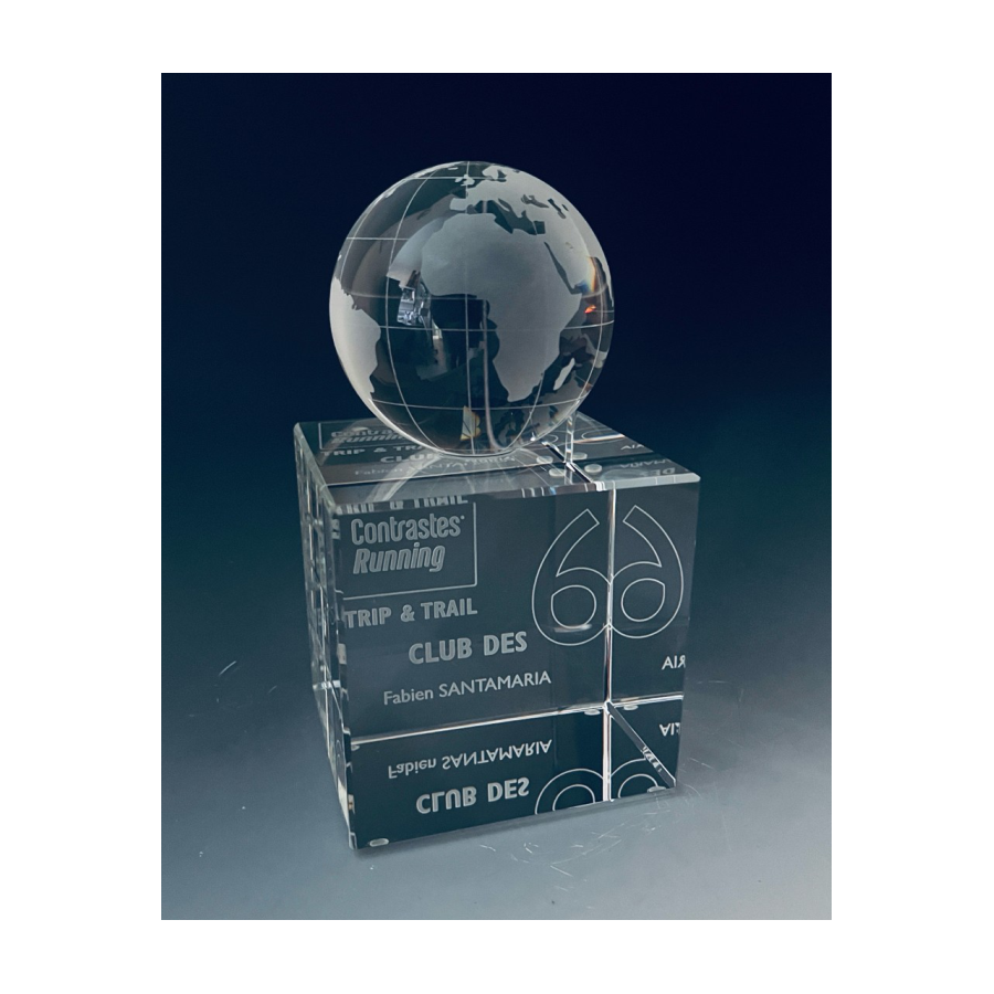 trophée verre ALBAN Tryje-trophée
