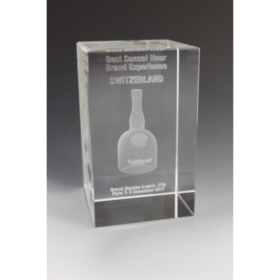 Bloc en verre 10X5X5CM Tryje-trophée