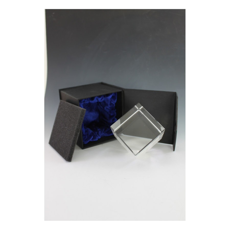Cube en verre 6X6X6X6 cm