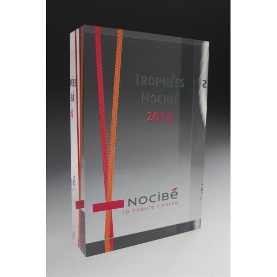 bloc trophée Nocibé plexiglass tryje 2015