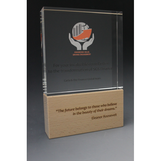 trophée PLEXI CARRE DUO Tryje-trophée